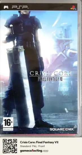Crisis Core: Final Fantasy VII PlayStation Portable, PAL box front