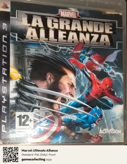 Marvel: Ultimate Alliance PlayStation 3, Italy box front