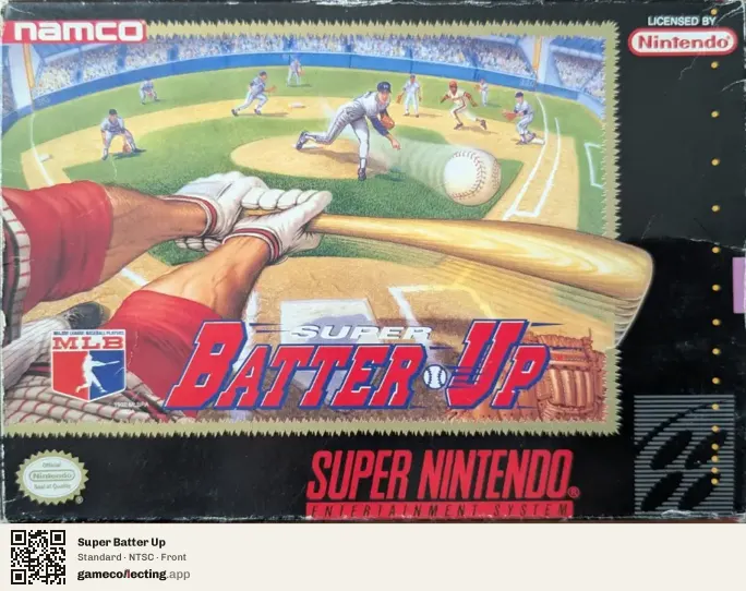Super Batter Up Super Nintendo Entertainment System, NTSC box front