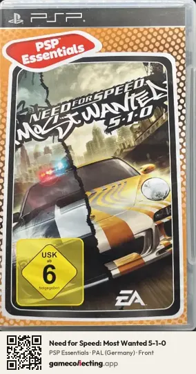 Need for Speed: Most Wanted 5-1-0 PlayStation Portable, Germany box front
