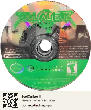 SoulCalibur II Nintendo GameCube, NTSC disc