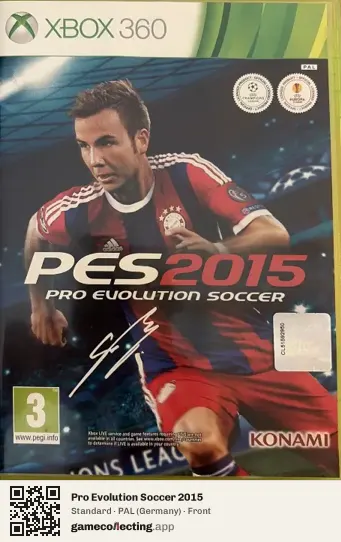 Pro Evolution Soccer 2015 Xbox 360, Germany box front