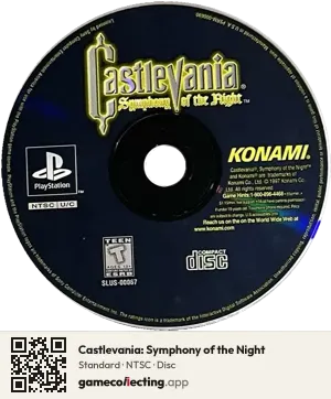 Castlevania: Symphony of the Night PlayStation, NTSC disc