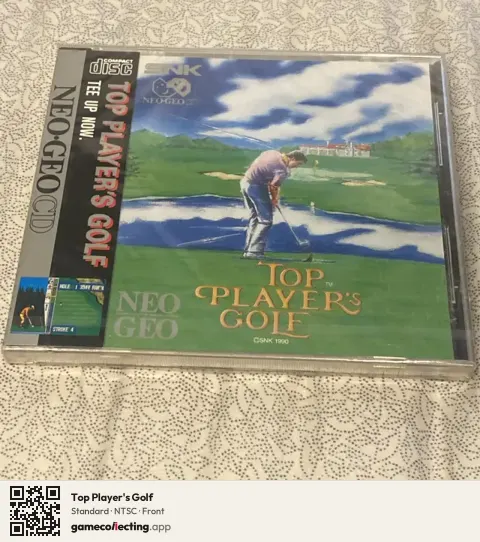 Top Player's Golf Neo Geo CD, NTSC box front