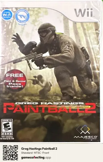 Greg Hastings Paintball 2 Nintendo Wii, NTSC box front