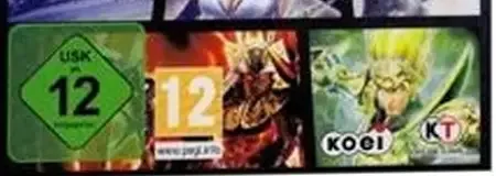 Dynasty Warriors: Strikeforce, the USK square on its front