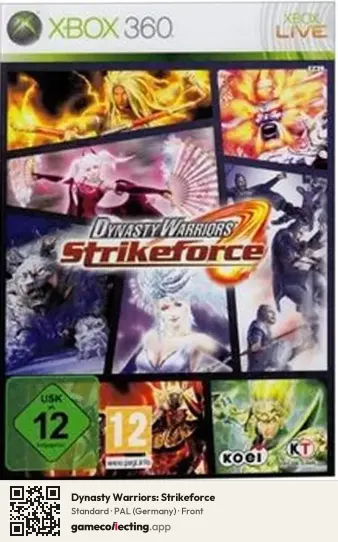 Dynasty Warriors: Strikeforce Xbox 360, Germany box front