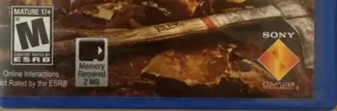 Resistance: Burning Skies, the ESRB box on its front