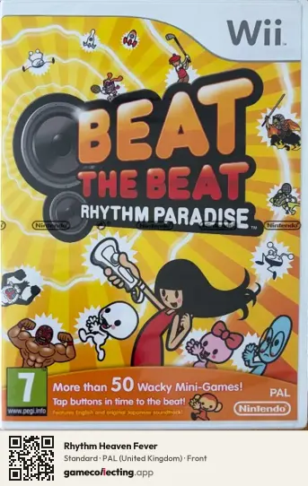 Rhythm Heaven Fever Nintendo Wii, United Kingdom box front