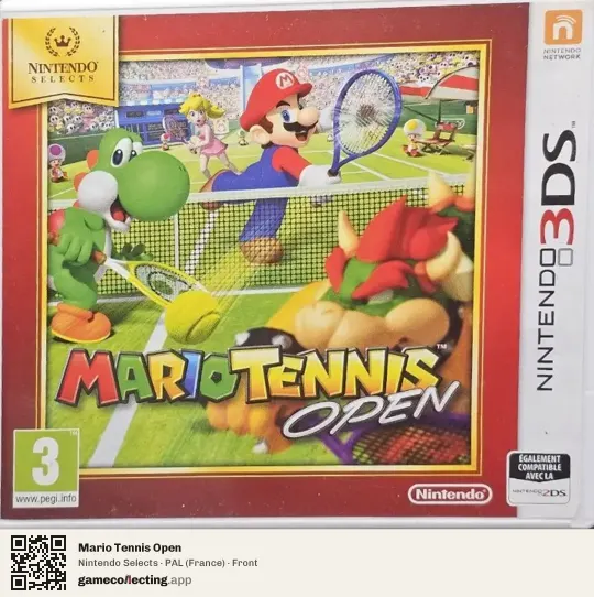 Mario Tennis Open Nintendo 3DS, France box front