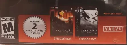 Half-Life 2: Episode Pack, the ESRB box on its front