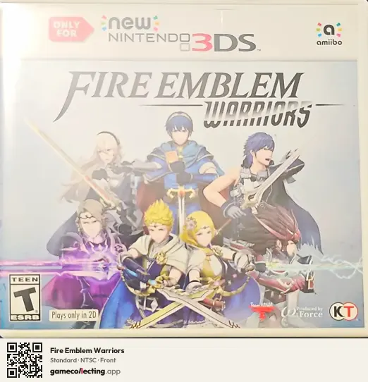 Fire Emblem Warriors Nintendo 3DS, NTSC box front