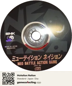Mutation Nation Neo Geo CD, Japan disc