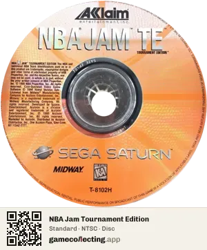 NBA Jam Tournament Edition Sega Saturn, NTSC disc