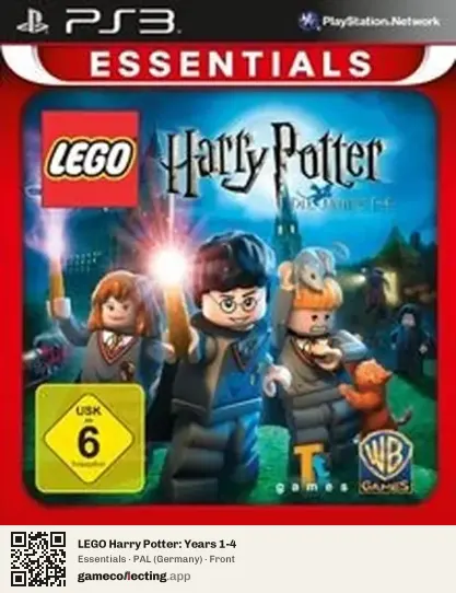 LEGO Harry Potter: Years 1-4 PlayStation 3, Germany box front