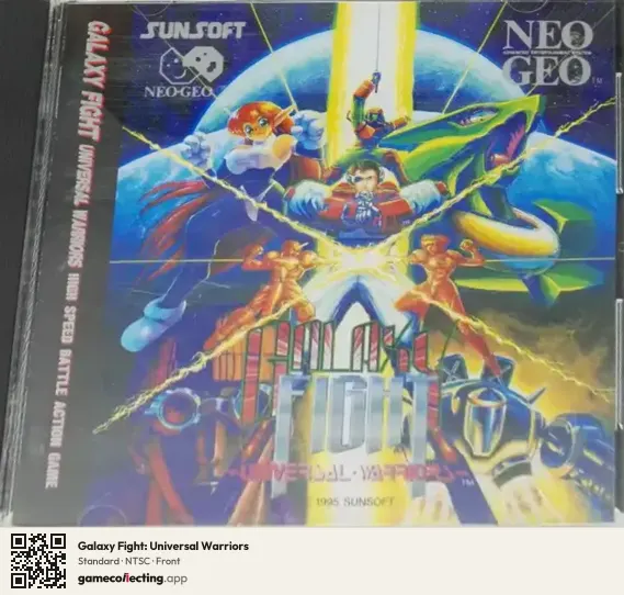 Galaxy Fight: Universal Warriors Neo Geo CD, NTSC box front