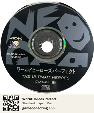 World Heroes Perfect Neo Geo CD, Japan disc