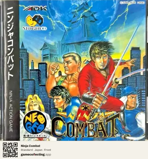 Ninja Combat Neo Geo CD, Japan box front