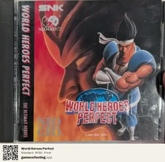 World Heroes Perfect Neo Geo CD, NTSC box front