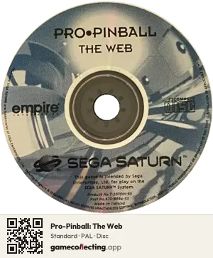 Pro-Pinball: The Web Sega Saturn, PAL disc