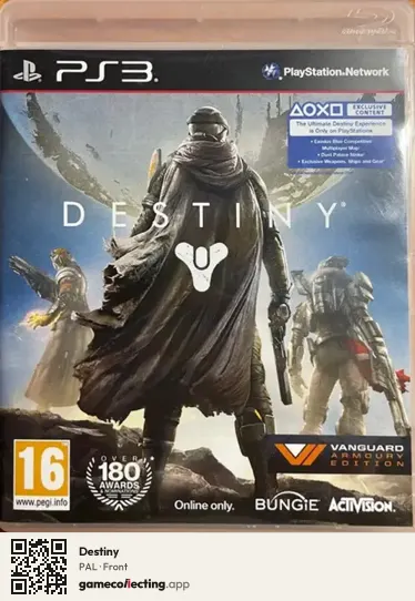 Destiny PlayStation 3, PAL box front