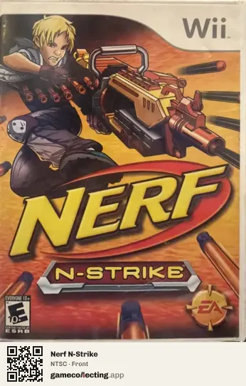 Nerf N-Strike Nintendo Wii, NTSC box front
