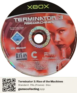 Terminator 3: Rise of the Machines Xbox, PAL disc