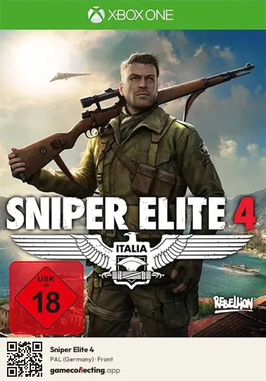 Sniper Elite 4 Xbox One, Germany box front