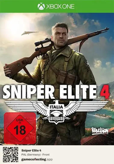 Sniper Elite 4 Xbox One, Germany box front