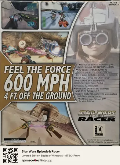 Star Wars Episode I: Racer Computer, NTSC box front