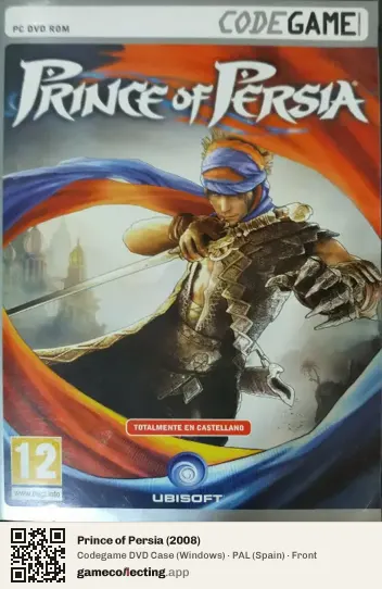 Prince of Persia (2008) Computer, Spain box front