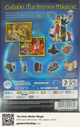 The Sims: Makin' Magic Computer, Spain box back