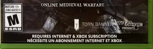 Chivalry 2, the ESRB box on its front
