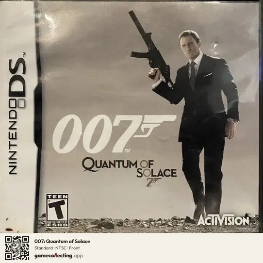 007: Quantum of Solace Nintendo DS, NTSC box front