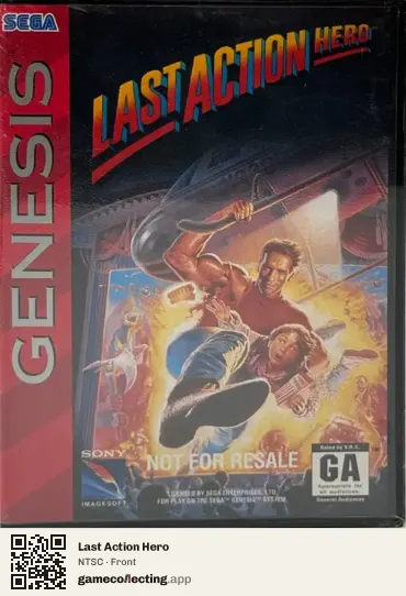 Last Action Hero Sega Mega Drive / Genesis, NTSC box front