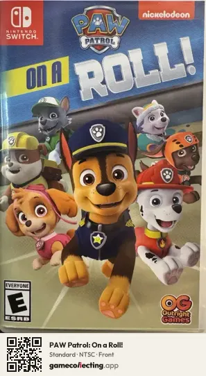 PAW Patrol: On a Roll! Nintendo Switch, NTSC box front