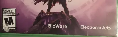Dragon Age: The Veilguard, the ESRB box on its front