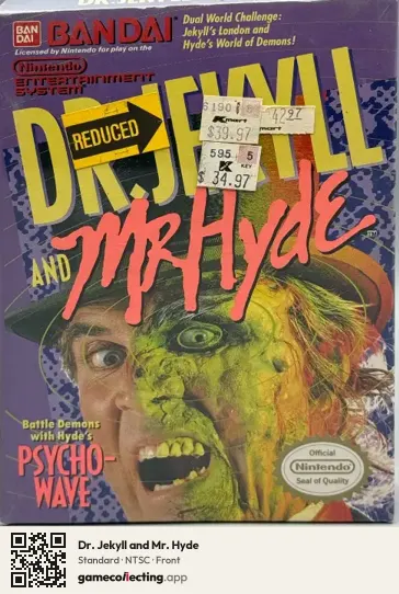 Dr. Jekyll and Mr. Hyde Nintendo Entertainment System, NTSC box front