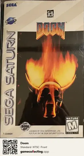 Doom Sega Saturn, NTSC box front