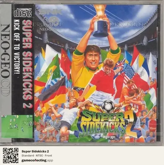 Super Sidekicks 2 Neo Geo CD, NTSC box front