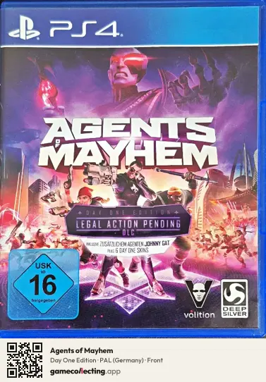 Agents of Mayhem PlayStation 4, Germany box front