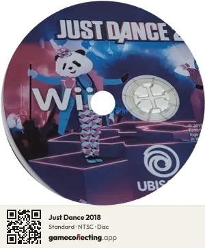 Just Dance 2018 Nintendo Wii, NTSC disc