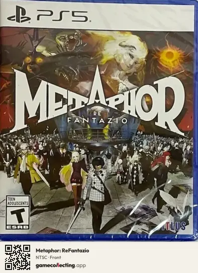 Metaphor: ReFantazio PlayStation 5, NTSC box front