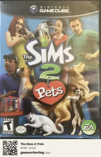The Sims 2: Pets Nintendo GameCube, NTSC box front