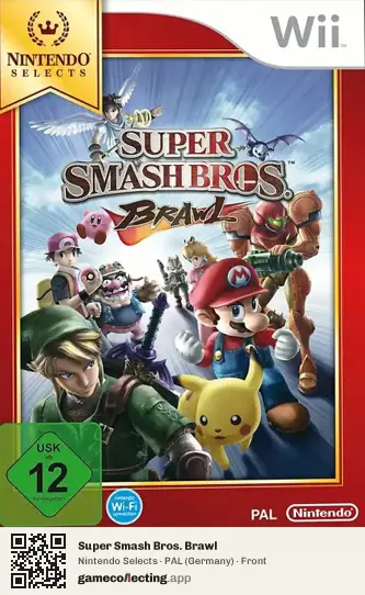 Super Smash Bros. Brawl Nintendo Wii, Germany box front