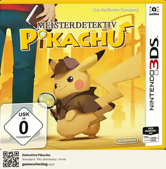 Detective Pikachu Nintendo 3DS, Germany box front