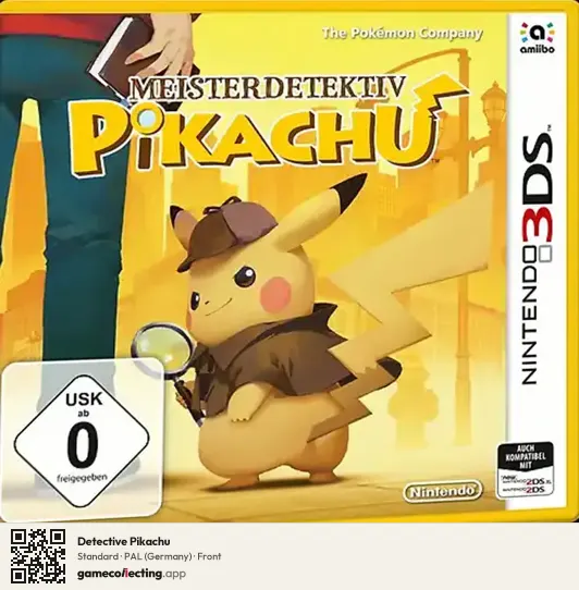 Detective Pikachu Nintendo 3DS, Germany box front