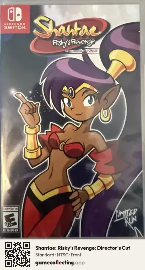 Shantae: Risky's Revenge: Director's Cut Nintendo Switch, NTSC box front