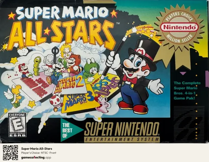 Super Mario All-Stars Super Nintendo Entertainment System, NTSC box front