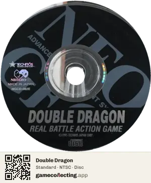 Double Dragon Neo Geo CD, NTSC disc